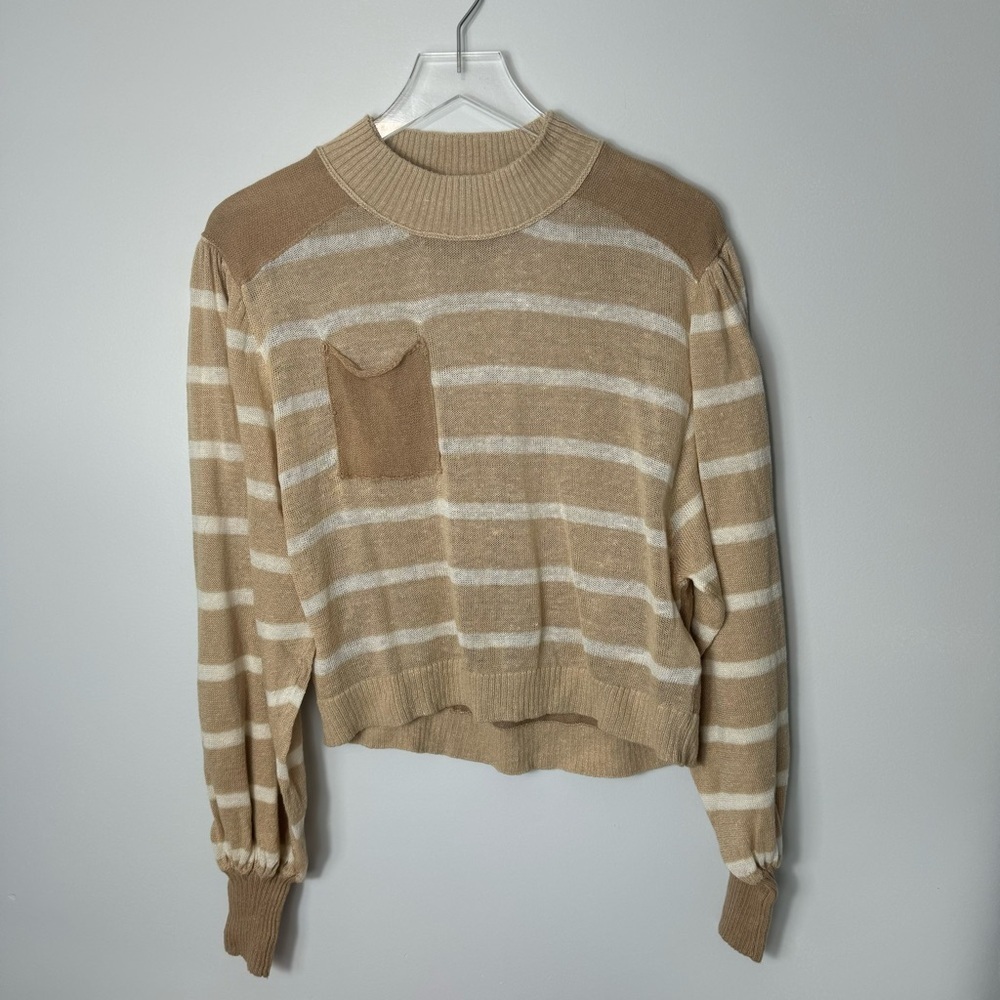 Free People Sweater Linen sweater size xs 1932